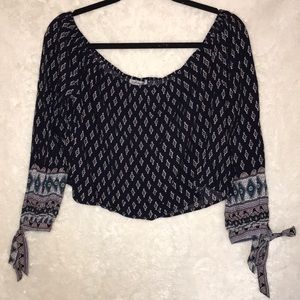 Charlotte Russe Off the Shoulder Crop Top